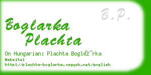 boglarka plachta business card